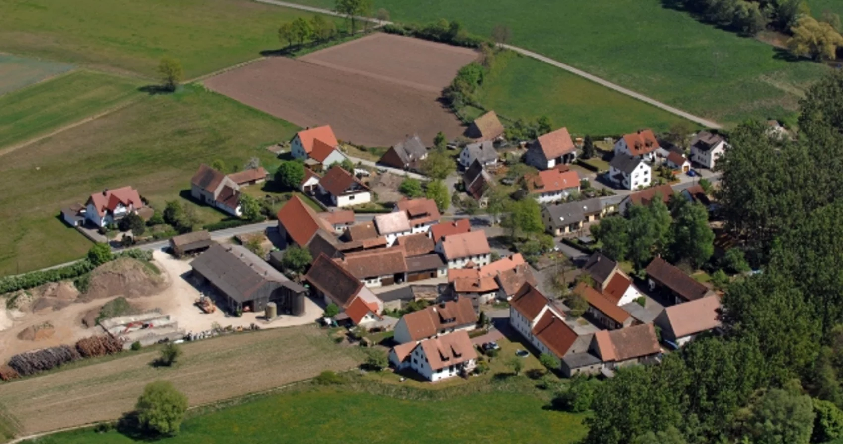 Luftbild vom Ortsteil Uttstadt
