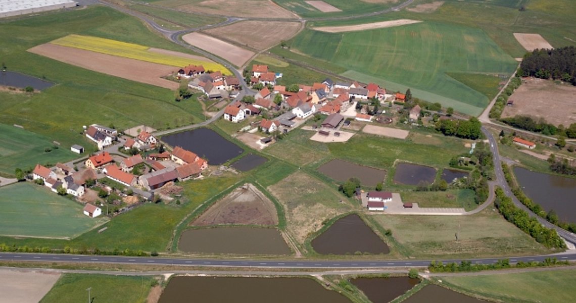Luftbild vom Ortsteil Wiesendorf