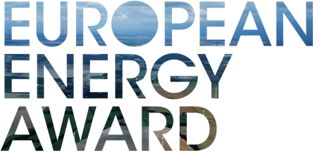 Es ist das European Energy Award Logo zu sehen.