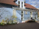 Blick auf das Gebäude der Bücherei