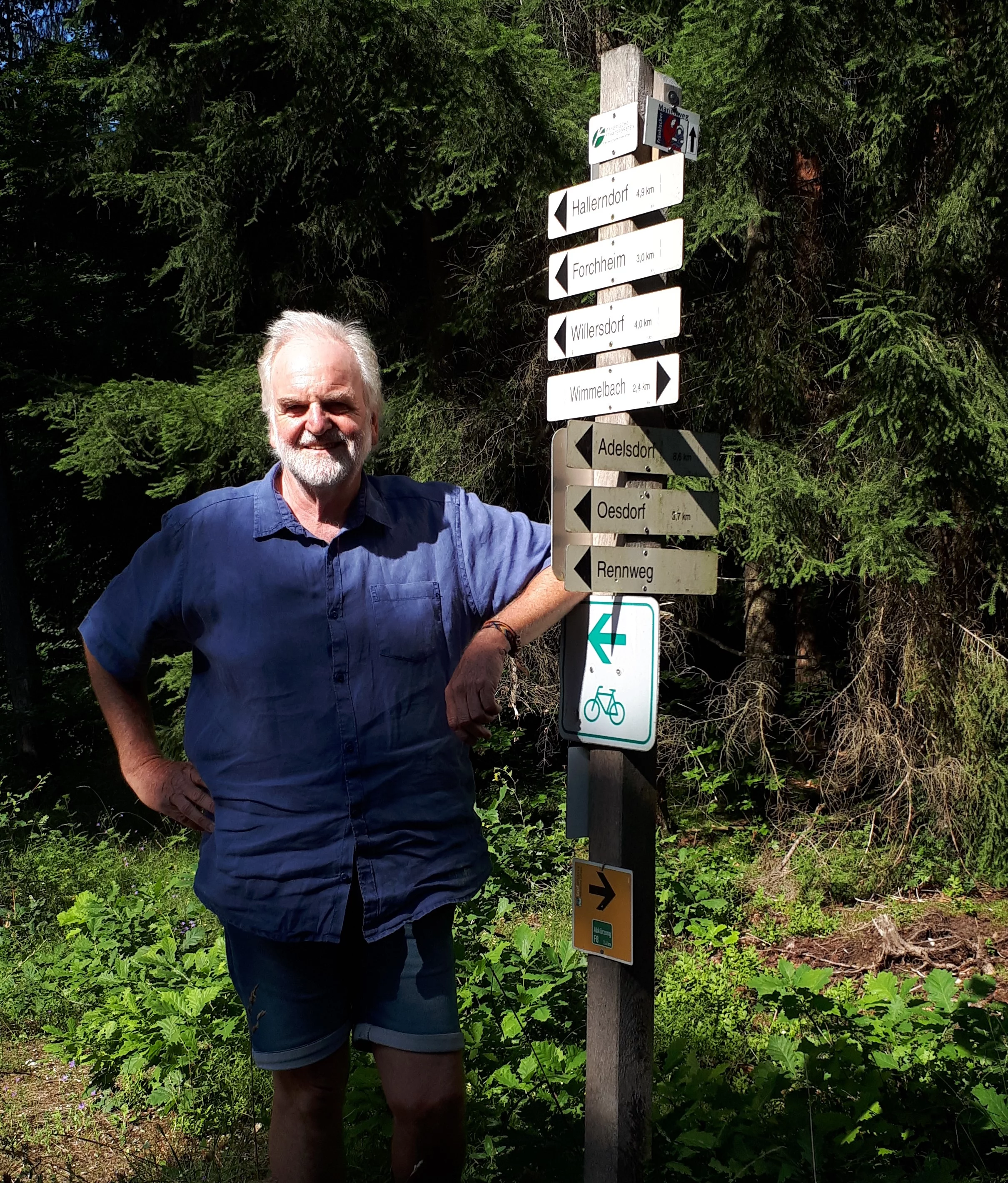 Peter Claßen, Wanderwegebeauftragter der Gemeinde Adelsdorf