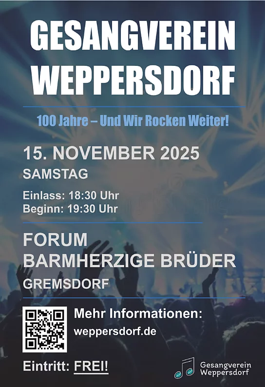 Flyer Gesangverein Weppersdorf